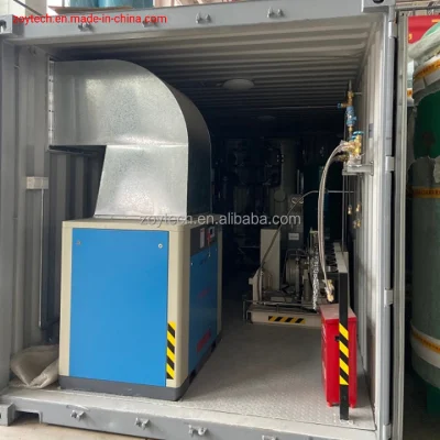 Mobile Packaged Systems Medical Oxygen Plant Containerized Oxygen Generator Filling Station Plant